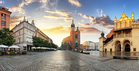 Obraz premium Krakow Market Square, Poland
