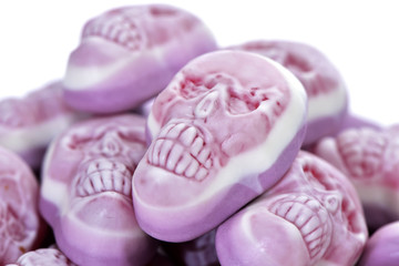 Fototapeta na wymiar skull-shaped candies