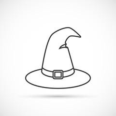 Witch hat outline icon
