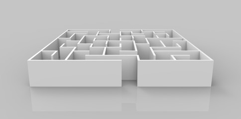 3d rendering maze