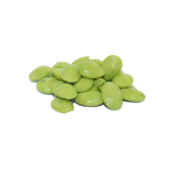 Sato seeds, Parkia speciosa seeds or bitter bean isolated on whi