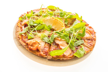 Pizza smoked salmon