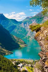 Rolgordijnen Geirangerfjord in Noorwegen © Maresol