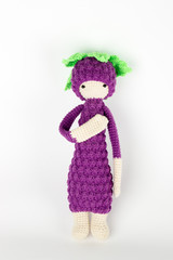 Crochet soft toy in the form of a blackberry