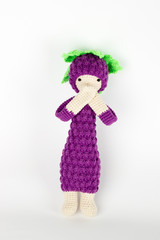 Crochet soft toy in the form of a blackberry