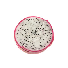 Pitaya or Dragon Fruit isolated against white background..