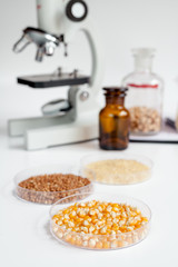 Laboratory for food analysis cereals test no one