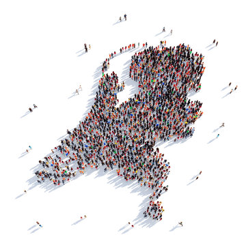 people group shape map Netherlands