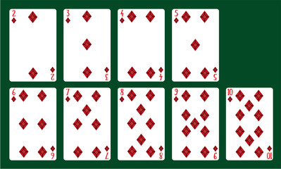 Playing cards. A deck of cards.