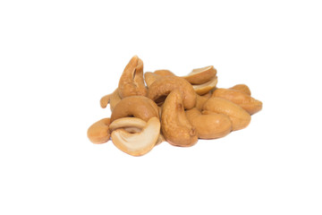 Fototapeta na wymiar cashew nuts isolated on white background