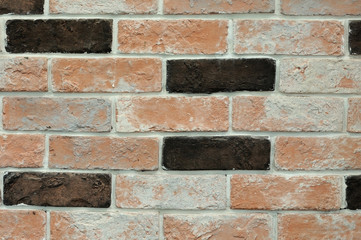 Black and grunge brick wall