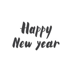 Happy new year modern lettering for card or poster designs