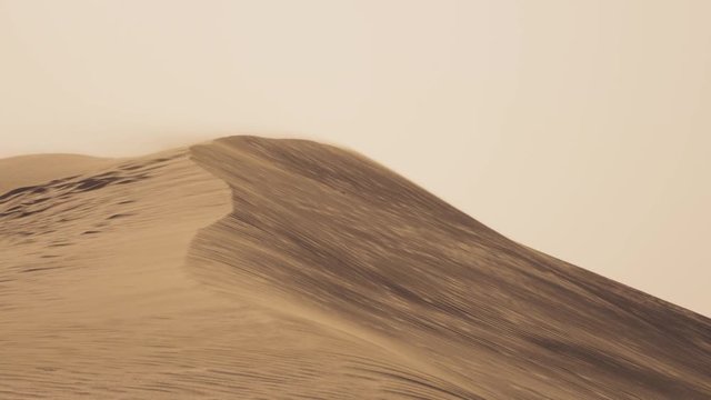 Sand Dunes and sandstorm coming
