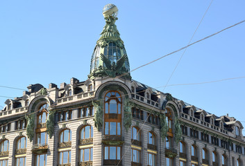Fragment of House of Books on Nevsky Avenue. St. Petersburg