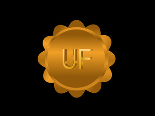 UF Initial Logo for your startup venture