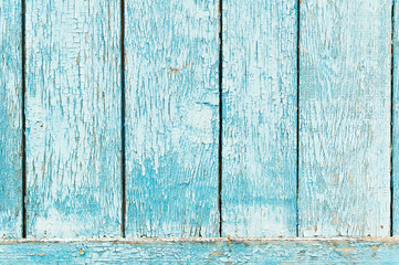 Old blue wood plank background for use as background.