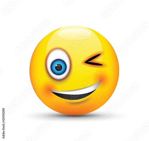 "winking emoji" Stock image and royalty-free vector files on Fotolia