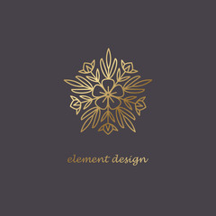 Decorative element for creating the logo.
