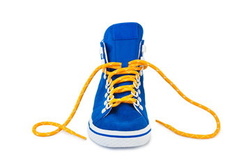 Blue sneakers