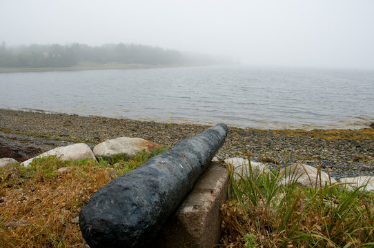 Oak Island In The Fog - Nova Scotia - Canada