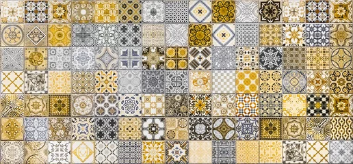 Cercles muraux Portugal carreaux de céramique motifs de carreaux de céramique du Portugal pour le fond