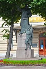 Fotobehang ST. PETERSBURG, RUSSIA. A monument to G. V. Plek © vodolej