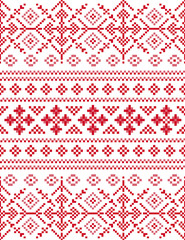 Snowflakes seamless pixel pattern