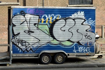 Graffiti in the city of Amsterdam
