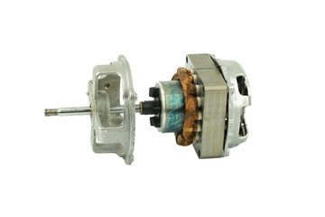 coil electric fan, isolated on white background..