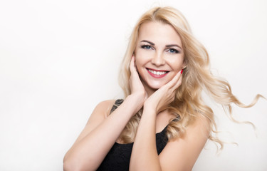 Naklejka premium beautiful young blonde woman