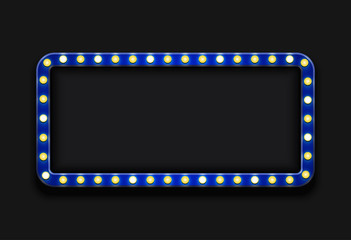 Vector modern retro billboard background