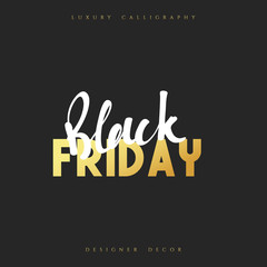 Inscription Black Friday Calligraphic handmade