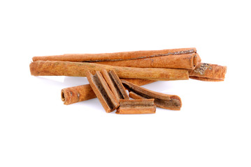 cinnamon isolated  on white background