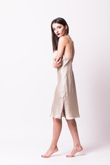 High fashion look.glamor stylish beautiful young woman