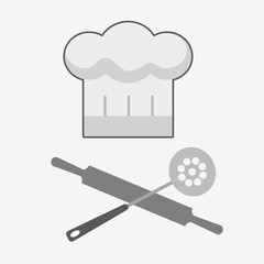 Chef hat sign icon.