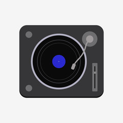 DJ console vector illustration