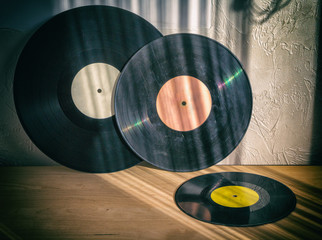 vinyl records, vintage