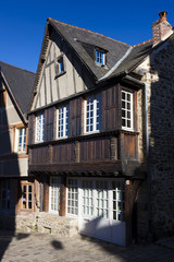 Architecture of Dinan, Cotes d'Armor department, Brittany, Franc