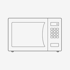Flat Microwave icon
