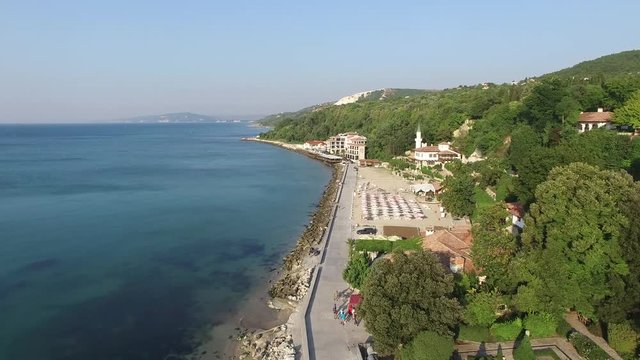 Aerial view of Balchik. Bulgaria