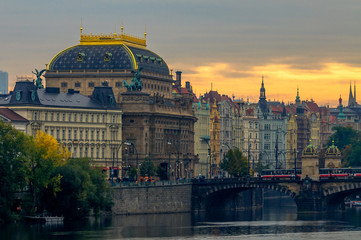Praha at dusk