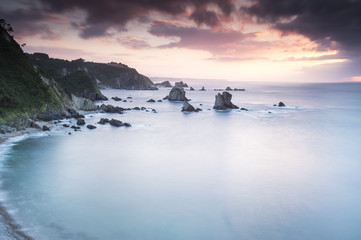 Fototapeta premium Playa del Silencio beach
