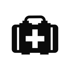 first aid kit, medical icon vector