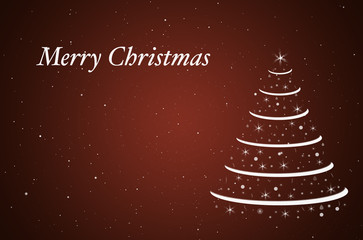 Christmas card. Merry christmas typography, handwriting. Holiday message