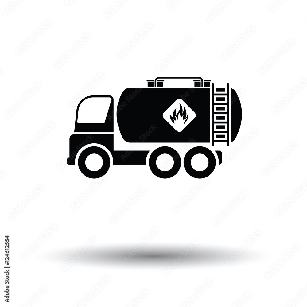 Poster Fuel tank truck icon