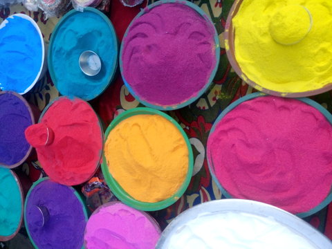 Holi, celebration of colors, An Indian festival