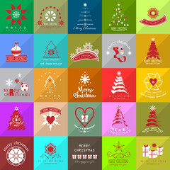 Fototapeta na wymiar Christmas Icons Set -Isolated On Mosaic Background.Vector Illustration,Graphic Design.For Web,Websites,App,Print,Presentation Templates,Mobile Applications And Promotional Materials, Hand Drawn