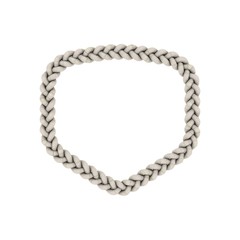 Braided frame in abstract form. Isolated on white background.