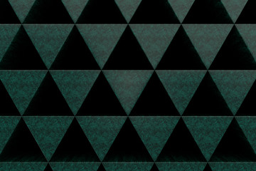 Wall of stone prisms