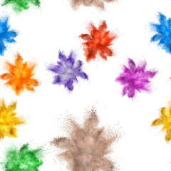 colored powder explosion